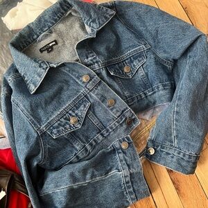 Cropped Blue Jean Jacket